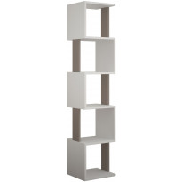 Kirjahylly Linento Furniture Piri, valkoinen/beige