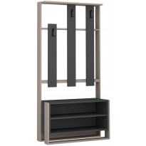 Säilytyskokonaisuus Linento Furniture Chester, beige/antrasiitti