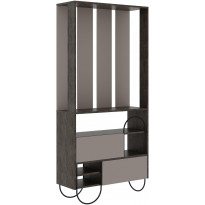 Säilytyskokonaisuus Linento Furniture Norfolk, vaaleanruskea/tummanruskea