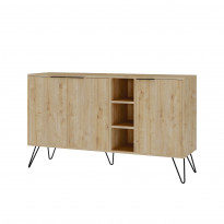 Sivukaappi Linento Furniture Clara, ruskea