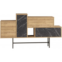 Senkki Linento Furniture Hermes, ruskea/musta