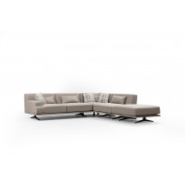 Avokulmasohva Linento Furniture Bentley, oikea, beige