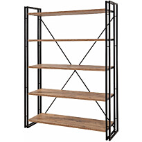 Kirjahylly Linento Furniture Cosmo Fix Atlantic Pine/musta