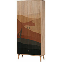 Vaatekaappi Linento Furniture City Desert, 80cm