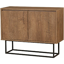 Sivupöytä Linento Furniture Zuri pähkinä/musta