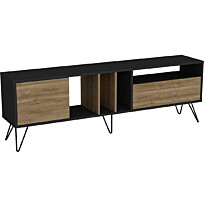 TV-taso Linento Furniture Mistico (180) pähkinä/musta