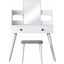 Meikkipöytä Linento Furniture BJ102-2235, valkoinen