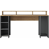Työpöytä Linento Furniture HA110-2629, 160x55cm, ruskea/antrasiitti