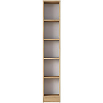 Kirjahylly Linento Furniture HC114-2661, korkeus 170cm, leveys 30cm, ruskea