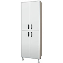 Kaappi Linento Furniture M4-1103, korkeus 191cm, leveys 62.6cm, valkoinen