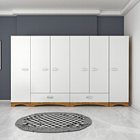 Vaatekaappi Linento Furniture F4-498, leveys 243cm