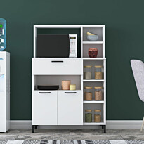 Aamiaiskaappi Linento Furniture F6-2163, leveys 90cm, valkoinen