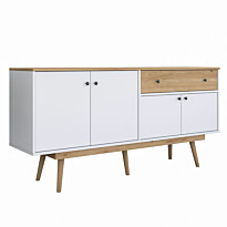 Senkki Linento Furniture GD110 - 3327 saksanpähkinä/valkoinen