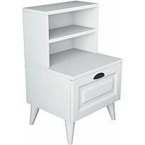 Yöpöytä Linento Furniture BD105-2785, valkoinen