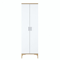 Eteisen kaappi Linento Furniture EA111-2703, leveys 60cm, valkoinen/ruskea