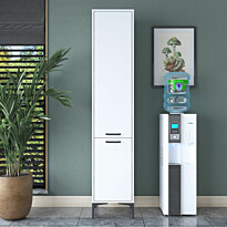 Kaappi Linento Furniture JE111-2949, leveys 40cm, korkeus 198.6cm, valkoinen