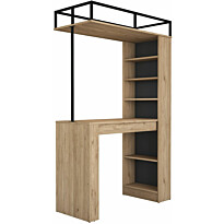 Baaripöytä Linento Furniture JA117 - 3173 saksanpähkinä/musta
