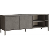 TV-taso Linento Furniture LV8, hopeanharmaa