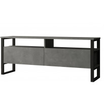 TV-taso Linento Furniture LV11, kivikuosi, hopeanharmaa