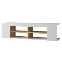 TV-taso Linento Furniture LV13, valkoinen/tammi