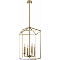 Kattokruunu Linento Lighting Till, 35cm, 4xE14, kulta