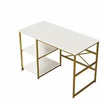 Työpöytä Linento Furniture VG23-W valkoinen/kulta