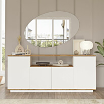 Senkki Linento Furniture Fr15-Aw, 180x75cm, ruskea/valkoinen