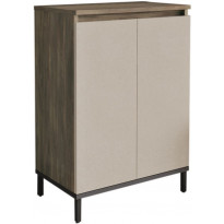 Sivukaappi Linento Furniture VE1, ruskea