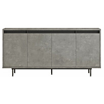 Senkki Linento Furniture LV30-RL harmaa/musta