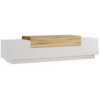 TV-taso Linento Furniture FD1, valkoinen/ruskea
