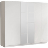 Vaatekaappi Linento Furniture HM3, valkoinen, 207,6cm