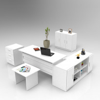 Työpöytäkokonaisuus Linento Furniture VO16, valkoinen