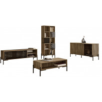Huonekalusetti olohuoneeseen Linento Furniture NE6, ruskea