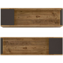 Seinähylly Linento Furniture VG18, 2-osainen, ruskea