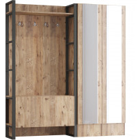 Säilytyskokonaisuus Linento Furniture ML17, ruskea