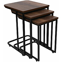 Sarjapöytä kolmiosainen Linento Furniture Ce Metal Zigon 9401, eri värejä