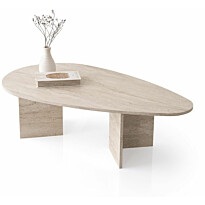 Sohvapöytä Linento Furniture Flap-9542, 139.5x79.5cm, beige travertiinikuosi