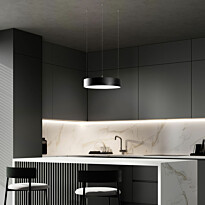 LED-riippuvalaisin Linento Lighting Circa-15510, Ø40cm, 3000K, musta