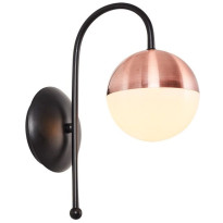 LED-seinävalaisin Linento Lighting Elvie, ruusukulta