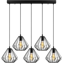 Kattovalaisin Linento Lighting Diamond, 5-osainen, musta