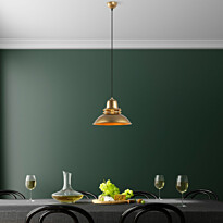 Riippuvalaisin Linento Lighting Tibet-3735-1, Ø34cm, kulta