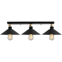 Kattovalaisin Linento Lighting Arcilla, 3-osainen, musta