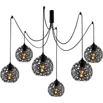 Kattovalaisin Linento Lighting Lytle, 6-osainen, musta
