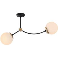 Kattovalaisin Linento Lighting Kromozom, 72cm, 2-osainen, musta