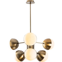 Kattovalaisin Linento Lighting Karsor, 6-osainen, kulta/valkoinen