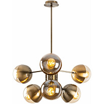 Kattovalaisin Linento Lighting Karsor, 6-osainen, kulta/kirkas, Verkkokaupan poistotuote