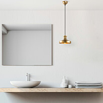 Riippuvalaisin Linento Lighting Gullu, Ø22cm, kulta
