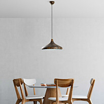 Riippuvalaisin Linento Lighting EYSAN-207-RETRO, Ø35cm, tummanruskea