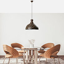 Riippuvalaisin Linento Lighting KURE-30-228-RETRO, Ø40cm, tummanruskea