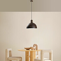 Riippuvalaisin Linento Lighting KURE-30-MR-993-RETRO, Ø30cm, tummanruskea